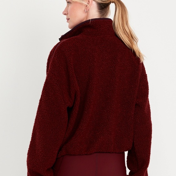 NWT OLD NAVY QUATER Zip Color Royal Velvet Size Large - Picture 2 of 6